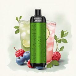 Al Fakher Crown Bar 8000 Crystal Blauwe Framboos Limonade met 5mg Nicotine en 600mAh Batterij