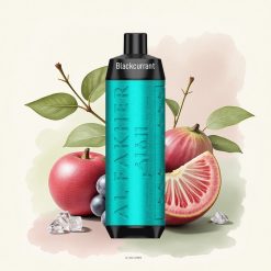 Al Fakher Crown Bar 8000 Crystal Zwarte Bes IJs met 5mg Nicotine en 600mAh