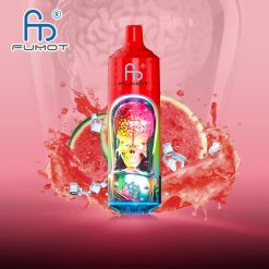 RandM Tornado Belgium | Fumot RandM Tornado 9000 pro vape-apparaat met batterij en ejuice-display versie 1 watermeloen ijs FV0D6203