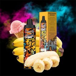 RandM Tornado Bestellen | RandM Tornado 6000 luchtstroomregeling vape pod-apparaat 1 st bananen-vanille-ijs FV0D6297