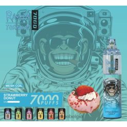 RandM Tornado Bestellen | RandM Tornado 7000 vape-apparaat met luchtstroomregeling 1 st aardbei donut FV0D6167