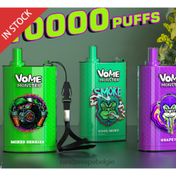 RandM Tornado Bestellen | RandM Vome Monster 10000 luchtstroomregeling vape pod-apparaat 1 st weelderig ijs FV0D6277