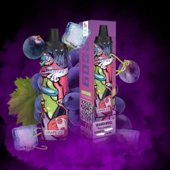 RandM Tornado Prijs | RandM Tornado 6000 luchtstroomregeling vape pod-apparaat 1 st druiven ijs FV0D6284