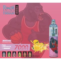 RandM Tornado Prijs | RandM Tornado 7000 vape-apparaat met luchtstroomregeling 1 st roze limonade FV0D6174