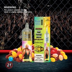 RandM Tornado Vape Smaken | RandM Tornado 10000 luchtstroomregeling vape-apparaat 1 st regenboog snoep FV0D6116