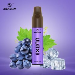 RandM Vape Antwerpen | RandM Movkin Ulax 6800 (keramische spoel) oplaadbaar wegwerpvape-pod-apparaat druiven ijs FV0D662
