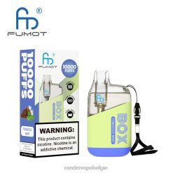 RandM Vape België | Fumot Original RandM Tornado Box 10000 luchtstroomregeling vape-apparaat 1 st tabak munt FV0D6101