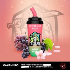 RandM Vape België | RandM Supbliss Bingo 8000 vape pod-apparaat 1 st Sakura-druif FV0D6261