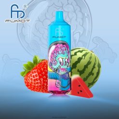 RandM Vape Prijs | Fumot RandM Tornado 9000 pro vape-apparaat met batterij en ejuice-display versie 1 aardbei watermeloen FV0D6195