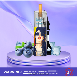 RandM Vape Prijs | RandM Tornado 10000 plus luchtstroomregeling vape-apparaat 1 st bosbessen op ijs FV0D675