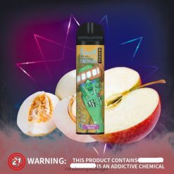 RandM Vape Prijs | RandM Tornado 8000 vape-apparaat met luchtstroomregeling 1 st rode appelmeloen FV0D6245