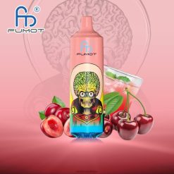 RandM Vapes Bestellen | Fumot RandM Tornado 9000 pro vape-apparaat met batterij en ejuice-display versie 1 kersen cola FV0D6188