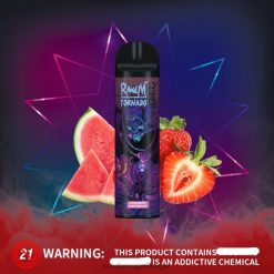 RandM Vapes Bestellen | RandM Tornado 8000 vape-apparaat met luchtstroomregeling 1 st aardbei watermeloen FV0D6238