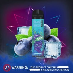 RandM Vapes Bestellen | RandM Tornado 8000 vape-apparaat met luchtstroomregeling 1 st bosbessen ijs FV0D6248