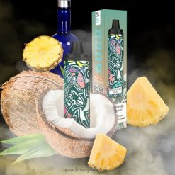 Tornado Vape België | RandM Tornado 6000 luchtstroomregeling vape pod-apparaat 1 st Pina Colada-rum FV0D6280