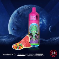 Tornado Vape België | RandM Tornado 9000 vape pod-apparaat 1pc versie 1 watermeloen kauwgom FV0D6130