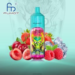 Tornado Vape Kopen | Fumot RandM Tornado 9000 pro vape-apparaat met batterij en ejuice-display versie 1 aardbei frambozen ijs FV0D6199